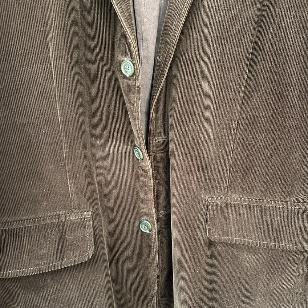 J. Crew Men’s Vintage Cord Corduroy Blazer Jacket Chocolate‎ Brown Size Large